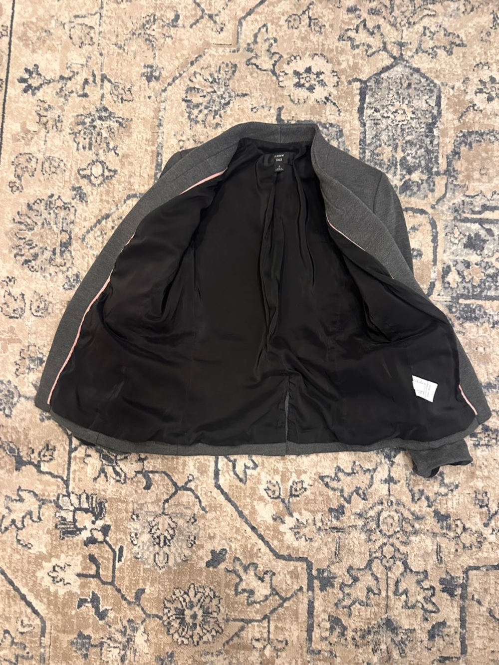 J Crew Women’s Dark Gray Open Front Blazer / Jacket size 2 - Picture 3 of 4